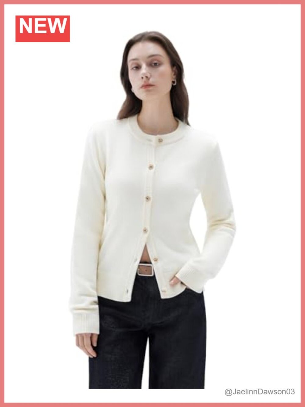 Women Cashmere Chunky Button Up Cardigan Sweater